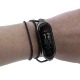 Ремешок для фитнесс браслета Mi Band 5/6 Metall цепочка подвеска на шею/на руку черная - фото 1