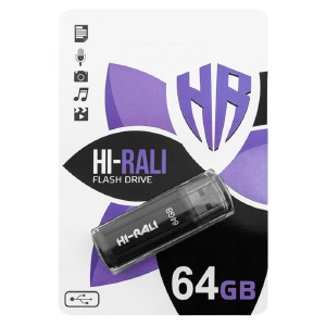 USB 64GB 2.0 Hi-Rali Stark series черная - фото