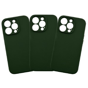 Накладка FULL PROTECTION iPhone 12 "Soft touch" Original Deep green (51) лого - фото