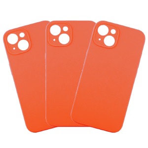 Накладка FULL PROTECTION iPhone 15 "Soft touch" Original Orange (13) лого - фото