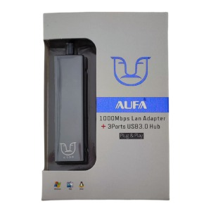 HUB Type-C ALFA L159 4в1 (USB3.0х3+RJ45) серый - фото