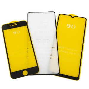 Стекло защитное Xiaomi Redmi 13C 4G/Redmi 13C 5G/Redmi 13R/Poco C65/Poco M6 5G/Samsung A05/A055 2.5D Full Glue черное в т. у. - фото