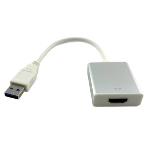 Конвертер USB-HDMI 3.0 белый 0,1м - фото