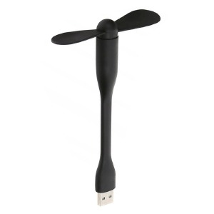 USB вентилятор черный (работает от powerbank)  - фото