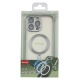 Накладка Berlia Magnetic Camera Glass MagSafe iPhone 11 Pro Max grey - фото 1