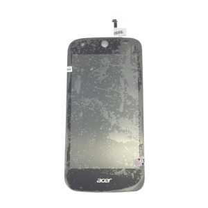 Дисплей для телефона Acer Z330 черный, с тачскрином, модуль - фото