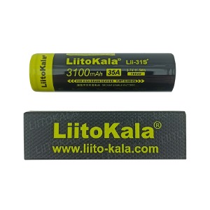 Аккумулятор 18650 LiitoKala Lii-31S 3100mA 3.7V 11.5Wh по 2шт/цена за 1бат.(Discharging 35A CE EMC ROHS) - фото