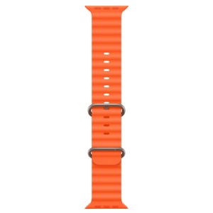 Ремешок для Apple Watch 42/44/45/49mm Ocean Band силиконовый оранжевый (3) - фото