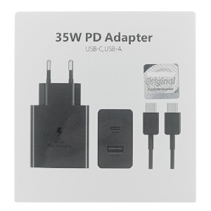 СЗУ Type-C to Type-C Samsung 35W PD35W+USB (LOGO) черный - фото