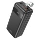 Power bank/Павербанк 60000mA Hoco J86B 3A/4USB/QC3.0/22.5W/PD20W/LCD дисплей/фонарик (input Lightning, micro, Type-C 18W) черный (9) - фото 1