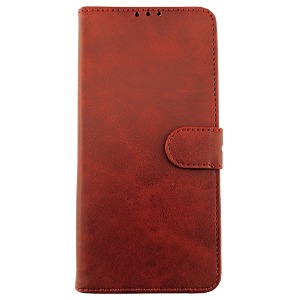 Чехол-книжка Flip Cover LEATHER Redmi Note 13 4G красный - фото