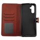 Чехол-книжка Flip Cover LEATHER Redmi Note 13 4G красный - фото 1