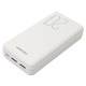 Power bank/Павербанк 20000mA Denmen DP10 2.1A/2USB (input micro/Type-C) белый - фото 1