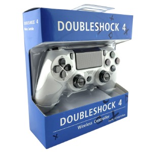 Джойстик PS4 DOUBLESHOCK 4 Bluetooth белый - фото