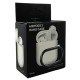 Чехол силикон AirPods 1/2 с карабином белый (White) - фото 1