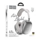 Hands Free большие Bluetooth Hoco W35 Air Triumph BT5.3/TFcard/AUX/mic/400mAh серые (Airpods Pro Max design) - фото 1