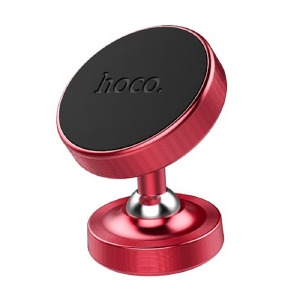 Автодержатель магнитный Hoco CA36 plus (клеевая основа) красный - фото
