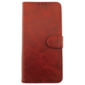 Чехол-книжка Flip Cover LEATHER Redmi Note 13 Pro 5G/Poco X6 5G красный - фото