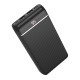 Power bank/Павербанк 20000mA Hoco J59A 2.4A/2USB/LED дисплей (input lightning/micro/Type-C) черный - фото 1