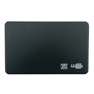 Внешний карман Sata HDD\SSD 2.5", USB 2.0 пластик+кабель черный - фото