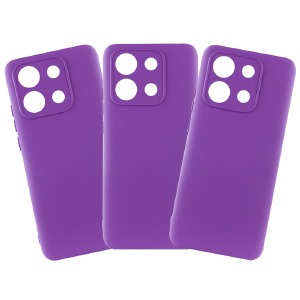 Накладка FULL Liquid Silicone Case Xiaomi Redmi 13c/Poco C65 Violet - фото