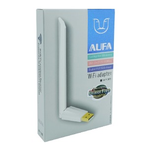 Wi-Fi USB- адаптер ALFA W135 черный, RTL8192IC, WPS button, 300Mbps, support Dahua - фото