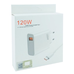 СЗУ Type-C Xiaomi Charging Combo 120W/1USB (LOGO) белое - фото