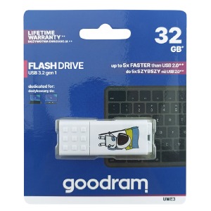 USB 32GB 3.2 Goodram UME3 Ukraine белая - фото