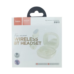 Hands Free Bluetooth Hoco EQ13 молочные BT5.3 40mah+400mah (14) - фото