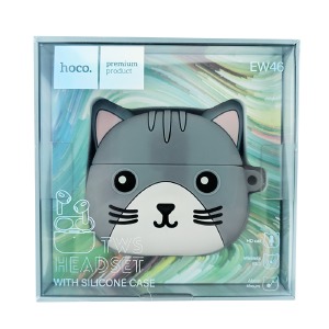 Bluetooth Air Pods Hoco EW46 Mysterious cat (16) - фото