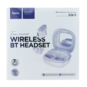 Hands Free Bluetooth Hoco EQ13 фиолетовые BT5.3 40mah+400mah (14) - фото