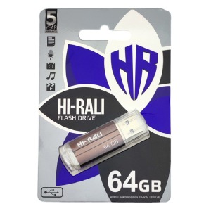 USB 64GB 2.0 Hi-Rali Corsair series бронзовая - фото