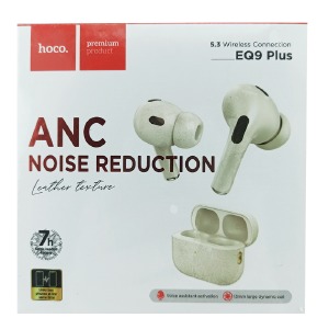 Bluetooth Air Pods Hoco EQ9 plus молочный белый ANC (14) - фото