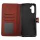 Чехол-книжка Flip Cover LEATHER Redmi 12c красный - фото 1