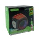 Колонка Gerlax GS-27, 7W, BT/USB/FM/AUX/microSD LED, 1200mAh 9x9x9cm TWS черная - фото 3