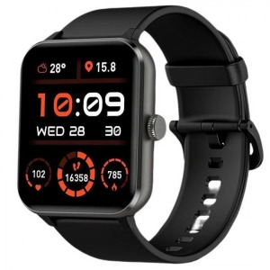 Смарт-часы (Smart watch) Blackview R50 (укр.мова/BT5.0/call/LCD1.85"/IP68/350mAh/20мм) черные - фото