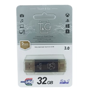 USB 32GB 3.0 T&G 009 Star USB+Type-C черная - фото