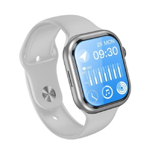 Смарт-часы (Smart watch) Hoco Y23 (BT5.3/call/RAM128KB+ROM128MB/LCD2.02"/IP67/300mAh) серебрянные - фото