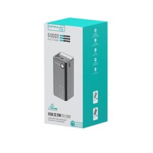 Power bank/Павербанк 50000mA Konfulon A22Q 3USB22.5w+PD20w/фонарик (input micro/Type-C) зеленый - фото