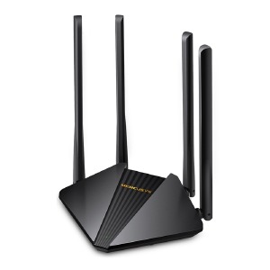 Wi-Fi роутер Mercusys MR30G Gigabit 2xFE LAN/1xFE WAN/802.11n/2.4ГГц/5ГГц/4 антенны черный - фото