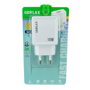 Блочек USB Gerlax GA-39S 18w 1USB белый - фото