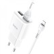 СЗУ iPhone Lightning Hoco C88A 2.4A/2USB белый 1м  - фото 1