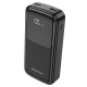 Power bank/Павербанк 20000mA Borofone BJ17A 2.1A/2USB/LED дисплей (input micro) черный - фото 1