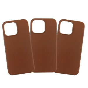 Накладка Leather Case with MagSafe iPhone 15 Brown - фото