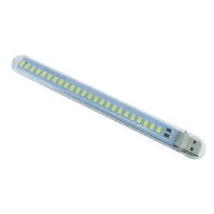 USB LED подсветка платик 20см/20LED (работает от powerbank, при работе нагревается) - фото