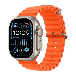 Смарт-часы (Smart watch) Apple Watch Ultra 2 Titanium (49mm/укр.мова/BT5.2/RAM256Mb/call/LCD2.1"/IP68/480mAh) оранжевые - фото