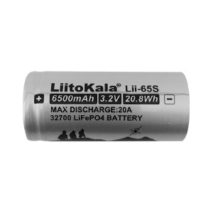 Аккумулятор 32700 LiitoKala Lii-65S 6500mA LiFePo4 3.2V 20.8Wh по 1шт/цена за 1бат. (Discharging 20A) - фото