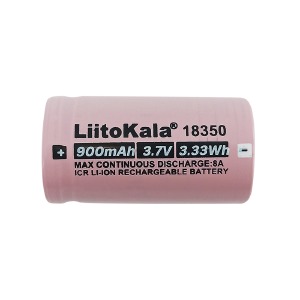 Аккумулятор 18350 LiitoKala 900mA 3.7V 3.33Wh по 1шт/цена за 1бат. (Discharging 8A) - фото