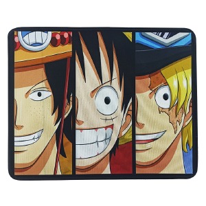 Коврик для мышки 250x210мм аниме One Piece 3 с боковой прошивкой, антискользящая основа - фото