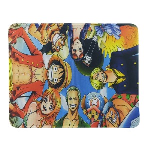 Коврик для мышки 250x210мм аниме One Piece 4 с боковой прошивкой, антискользящая основа - фото